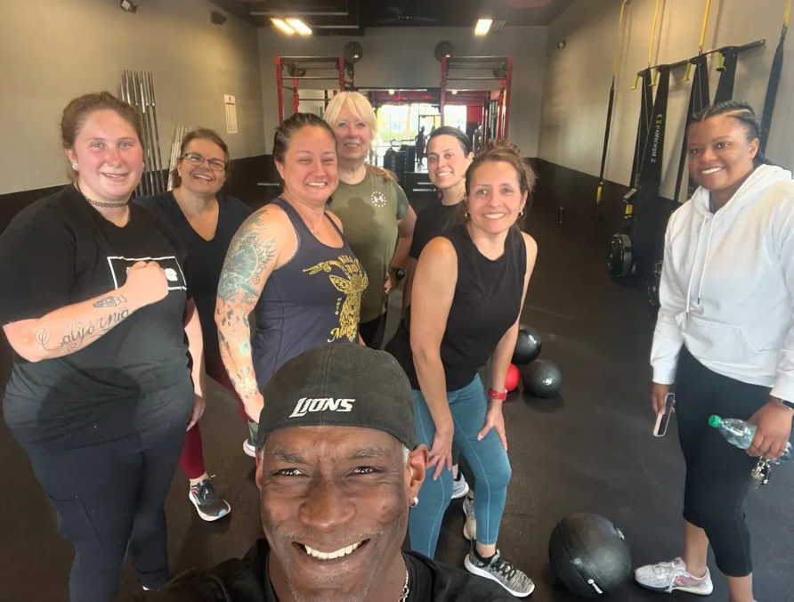 group at the gym